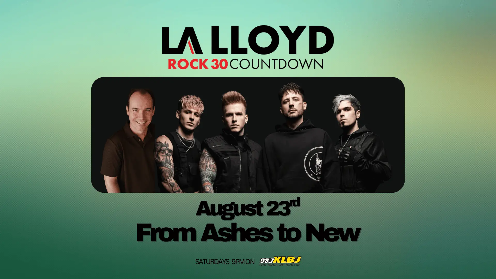 Rock30 graphic header aug 23 2025 from ashes to new