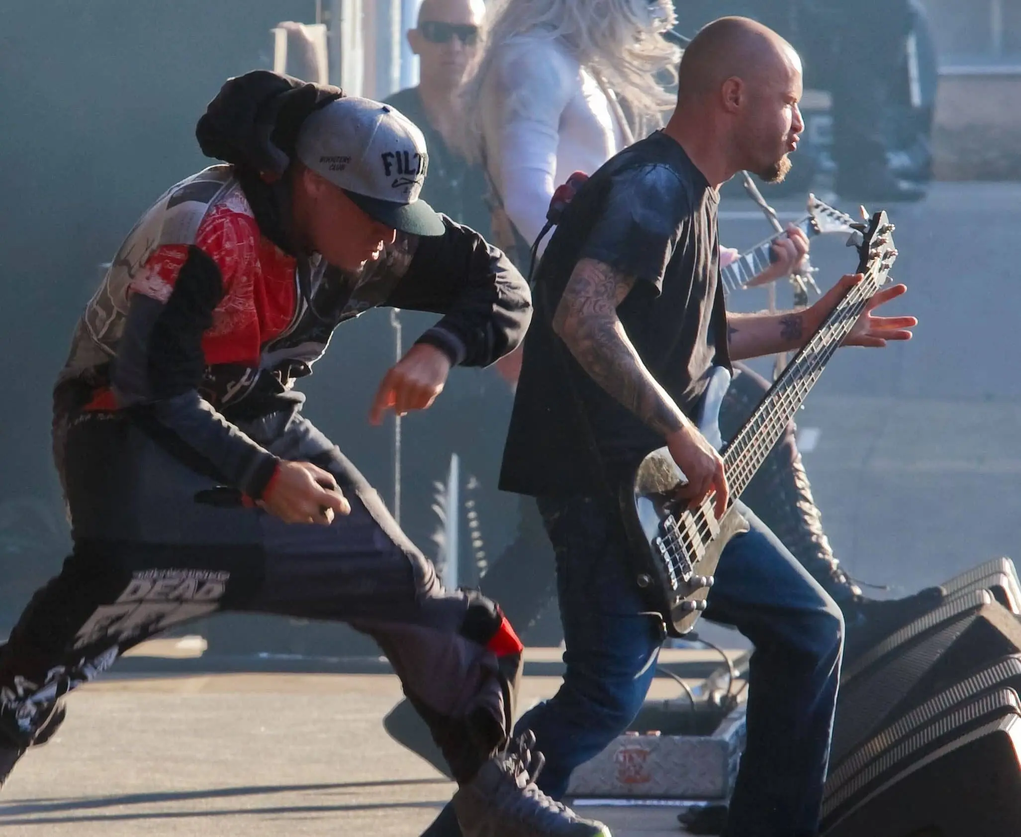 Limp Bizkit performing on stage in day 2 of Rock in Rio Lisboa May 26^ 2012 in Lisbon^ Portugal