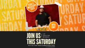 Chuy at Parlor and Yard 10-24-25 away game watch party