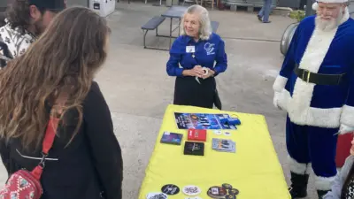 Blue Santa 2024 at Water Tank