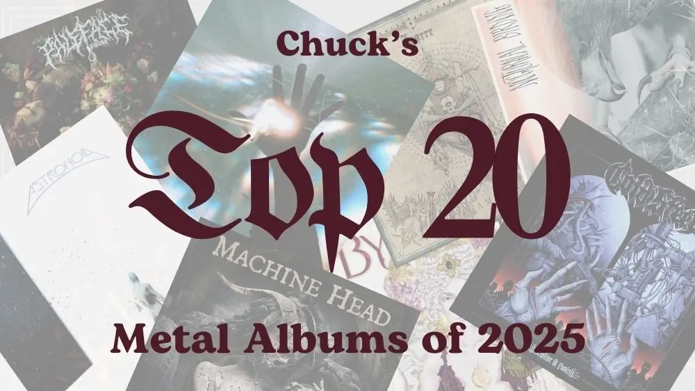 top 20 metal albums of 2025 - klbj no control radio header