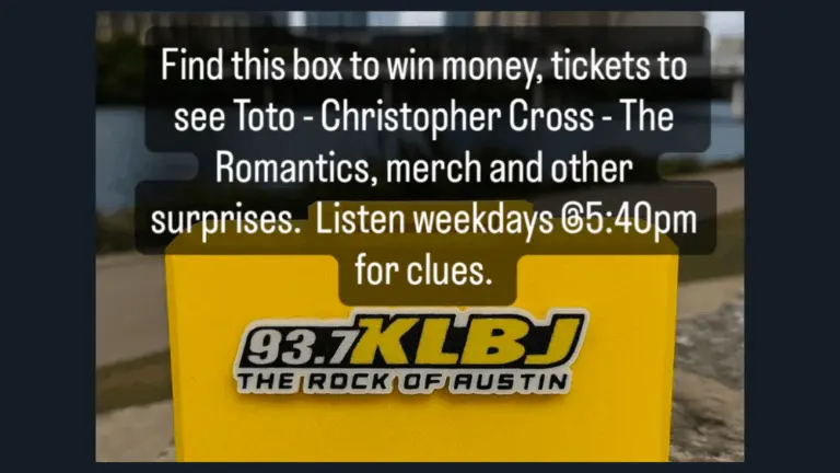 Drew Hides Prize Box in Austin – Follow the Clues and Bring it Back to Win Cash, Concert Tix, Merch & More!