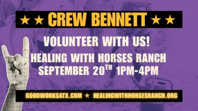 header crew bennett september 2026 healing with horses community service klbj
