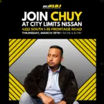 Join Chuy at The Big Lot, City Limits Nissan on Thursday 3/19