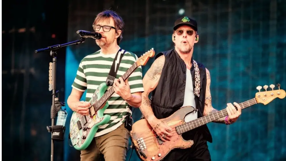 Concert of Weezer 4 July 2025. Rock Werchter Festival