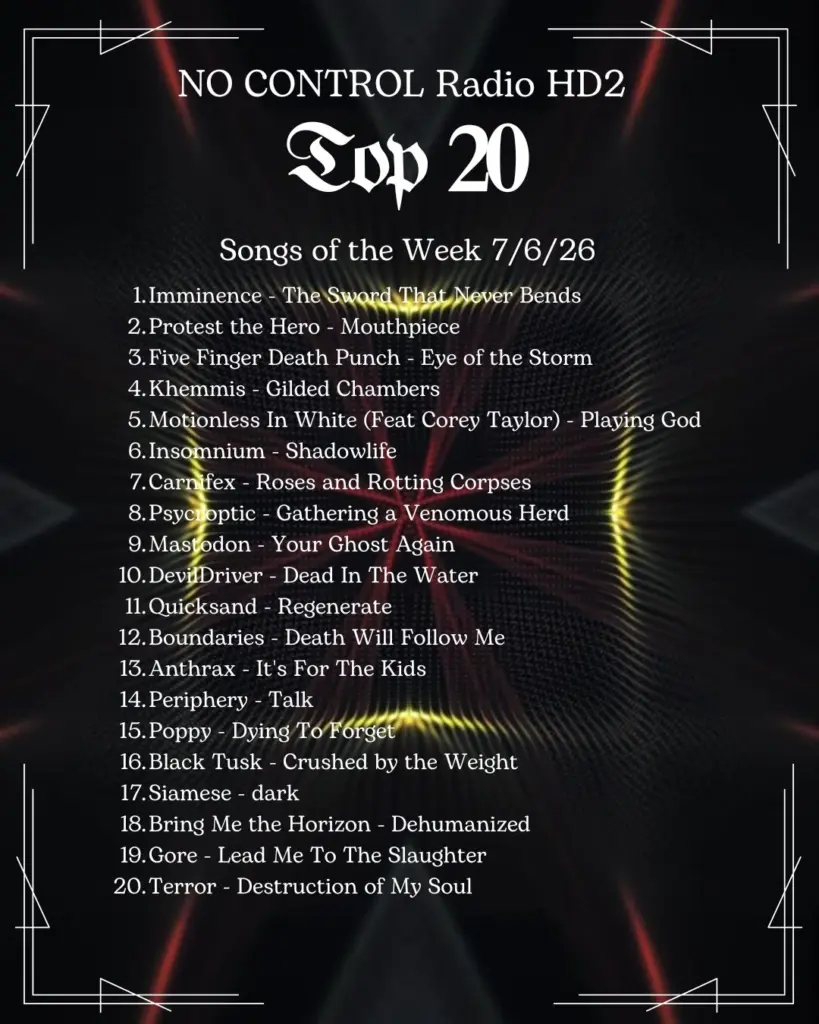 7-6-26 chuck no control radio top 20