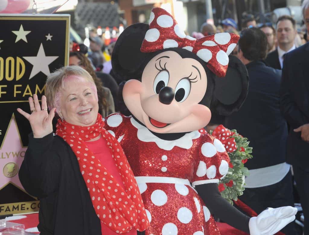 Russi Taylor and Minnie Mouse