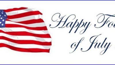 American Flag Celebrating Independence Day