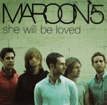 Maroon 5's She Will Be Loved Album Cover