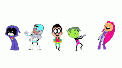 Animation of Cartoon Characters From Teen TiTans Go!