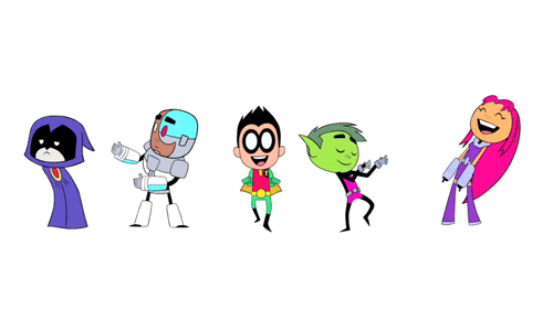 Animation of Cartoon Characters From Teen TiTans Go!