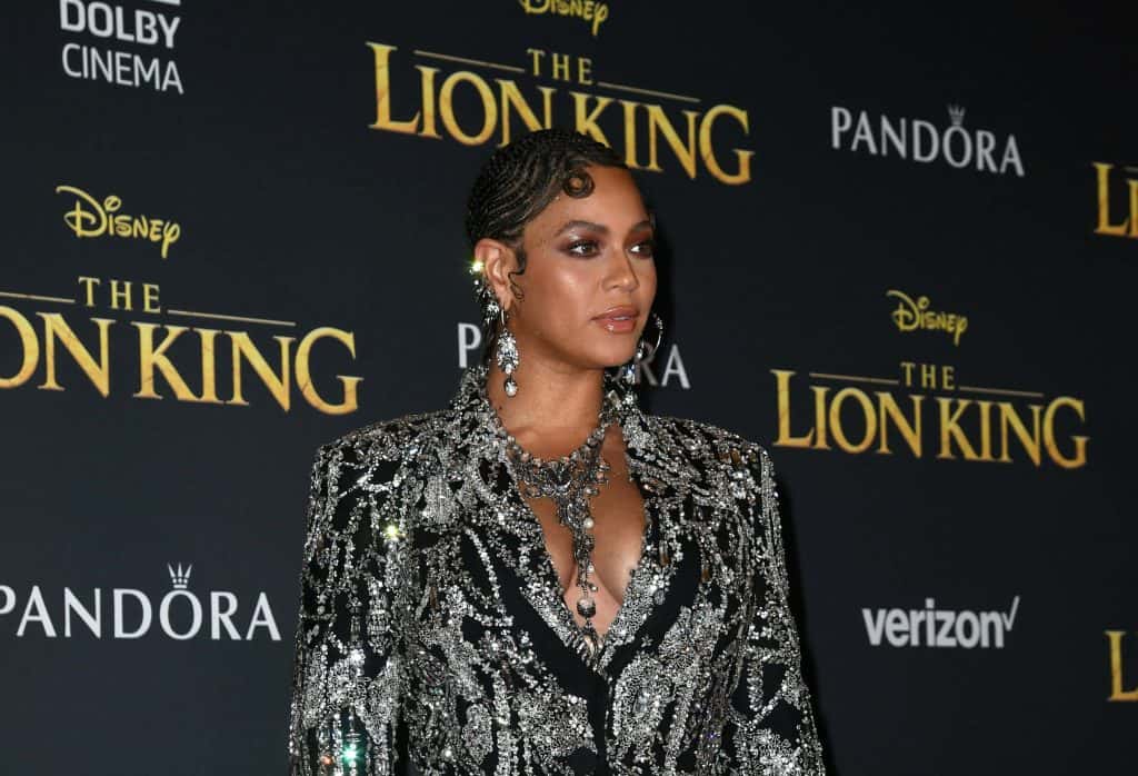 Beyonce at Lion King Red Carpet