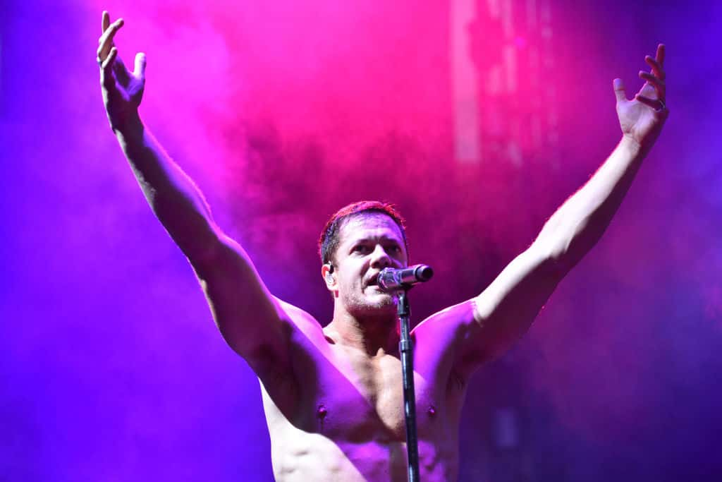 Dan Reynolds of Imagine Dragons took the stage at Red Rocks Amphitheatre