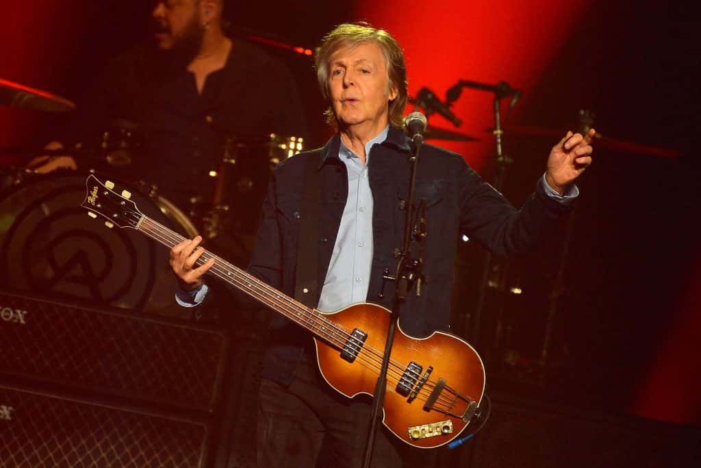 Paul McCartney on stage