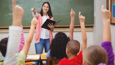 This is an image of teacher leading her class. Find out what teachers recommend for Parents to have a Successful School Year