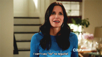 This is a gif from the shower "Cougar Town"