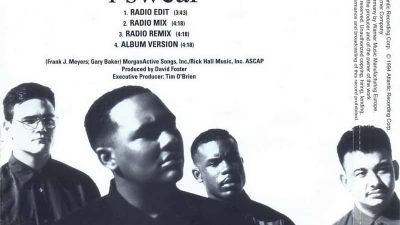 All 4 One Featured on the backside of their CD with I Swear Tracks
