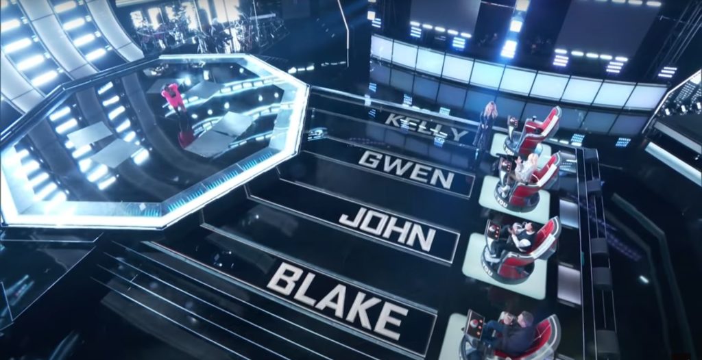 The Voice with Blake, John, Gwen, Kelly