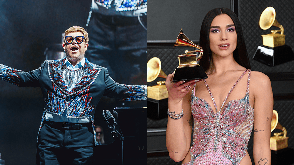 Elton John and Dua Lipa Sing "Bennie And The Jets" and "Love Again