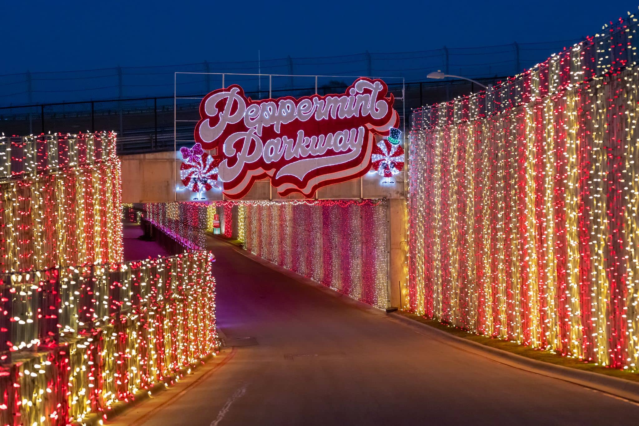 The Circuit of the America's Peppermint Parkway sets the mood for