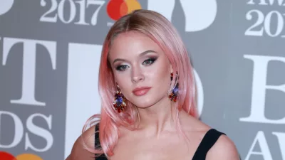 Zara Larsson attends The BRIT Awards 2017 at The O2 Arena in London^ England.