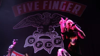 Five Finger Death Punch (5FDP) performs at Pavello Olimpic de Badalona stage on November 25^ 2013 in Barcelona^ Spain.