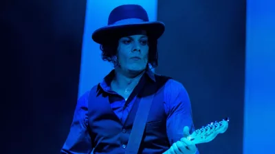 Jack White Performs on stage at WaMu Theater in Seattle^ WA on August 14^ 2012.