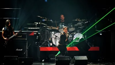 Perry Farrell and Jane's Addiction perform at the inaugural iHeartRadio Music Festival at the MGM Grand Garden Arena. Las Vegas^ NV^ USA: September 23^ 2011