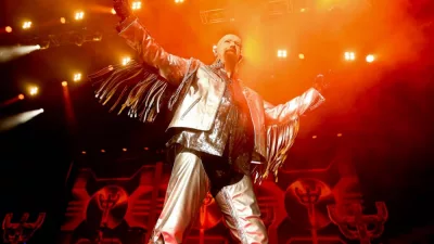 Rob Halford of Judas Priest at NYCB Live Nassau Coliseum on March 17^ 2018 in Uniondale^ New York.