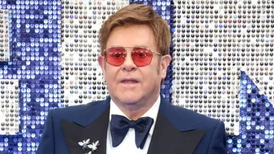 Elton John attends the "Rocketman" UK premiere at Odeon Luxe Leicester Square in London^ UK. London^ United Kingdom - May 20^ 2019