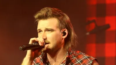 Morgan Wallen performs at CMT's RAMJAM on June 3^ 2019 at TopGolf in Nashville^ Tennessee.