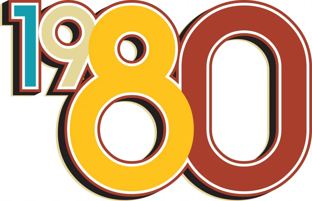 1980birthday40yearsoldvintagecolors