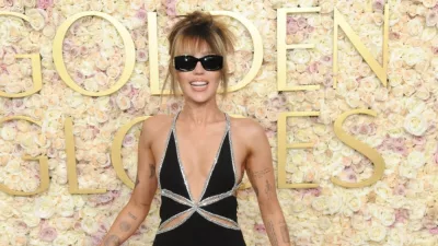 Miley Cyrus at the 82nd Annual Golden Globe Awards held at the Beverly Hilton Hotel in Beverly Hills^ USA on January 5^ 2025.