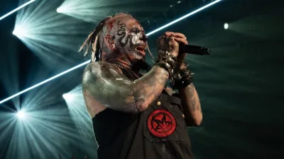 The band Mudvayne performs live at Pine Knob Music Theater Clarkston^ Michigan -USA- August 6^ 2023