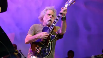 Grateful Dead guitarist and singer Bob Weir performs at Damrosch Park at Lincoln Center. New York^ New York - August 6^ 2016