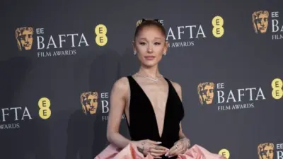 Ariana Grande attends the 2025 EE BAFTA Film Awards at The Royal Festival Hall. London^ England^ UK - February 16^ 2025
