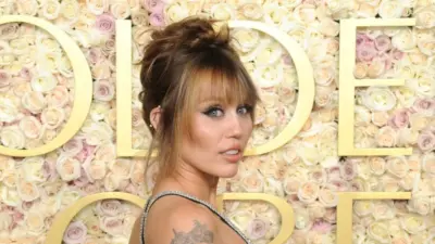 Miley Cyrus at the 82nd Annual Golden Globe Awards held at the Beverly Hilton Hotel in Beverly Hills^ USA on January 5^ 2025.