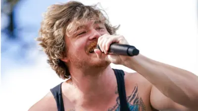 Jakob Nowell of Sublime performs in concert after the second round of the 2025 LIV Golf Miami on April 5^ 2025 at Trump National Doral.