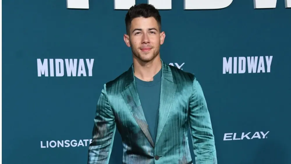 Nick Jonas arrives for the "Midway" Los Angeles Premiere. on November 05 2019 in Westwood^ CA