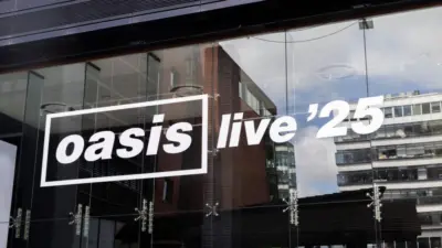 Oasis band live 25 merchandise shop opens in Manchester ahead of the bands reunion gigs Manchester^ UK - 26 June 2025