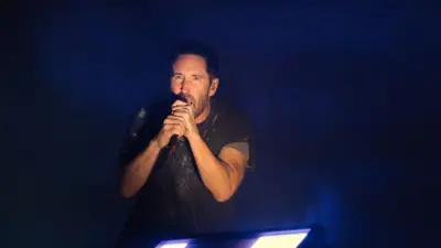 Nine Inch Nails performs at the Aftershock music festival. Sacramento^ California USA - 10-21-2017