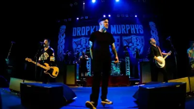 Al Barr of Dropkick Murphys performs on stage at the Paramount Theater in Seattle^ WA on June 27^ 2011