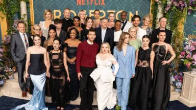 Cast and crew attend Netflix Bridgerton season 3 premiere at Alice Tully Hall in New York on May 13^ 2024