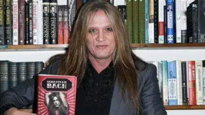 Singer Sebastian Bach signs copies of his book "18 and Life on Skid Row" at Book Revue on December 5^ 2016 in Huntington^ New York.