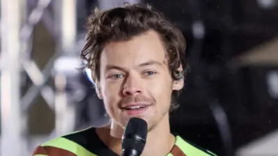 Harry Styles onstage during NBC's "TODAY" Show at Rockefeller Plaza on May 19^ 2022 in New York City.