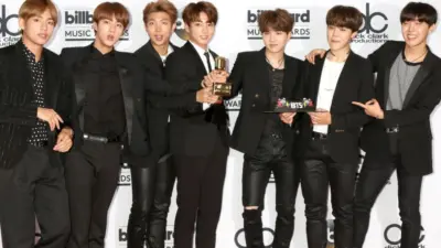 BTS at the 2017 Billboard Awards Press Room at the T-Mobile Arena on May 21^ 2017 in Las Vegas^ NV