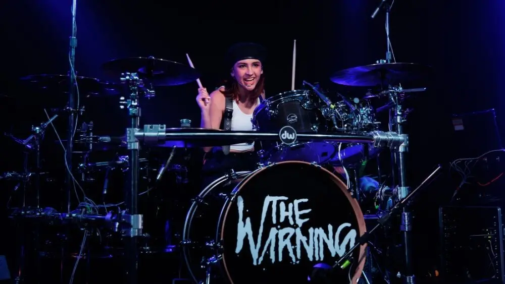 The Warning perform on stage at La Nau on June 17^ 2023