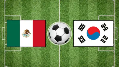 Mexico and Korea soccer match