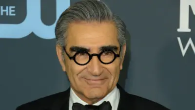 Eugene Levy arrives at the 25th Annual Critics' Choice Awards at Barker Hangar on January 12^ 2020 in Santa Monica^ California