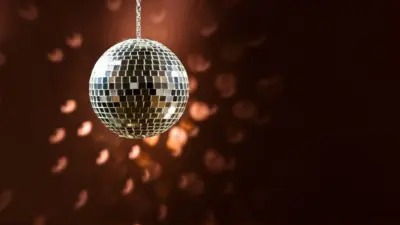 Mirrorball over the dance floor